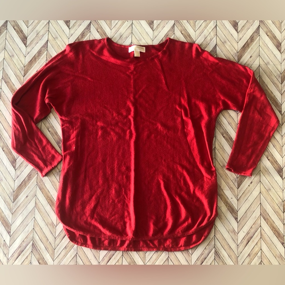 Michael Michael Kors Womens Crew Neck Red Sweater Size Medium